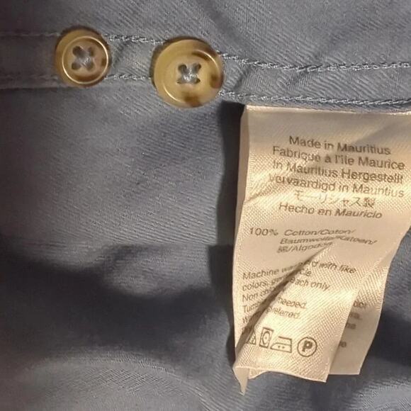 J  Crew Always Chambray Long Sleeve 100% Cotton Button Up Shirt Men's XXL - Picture 7 of 8